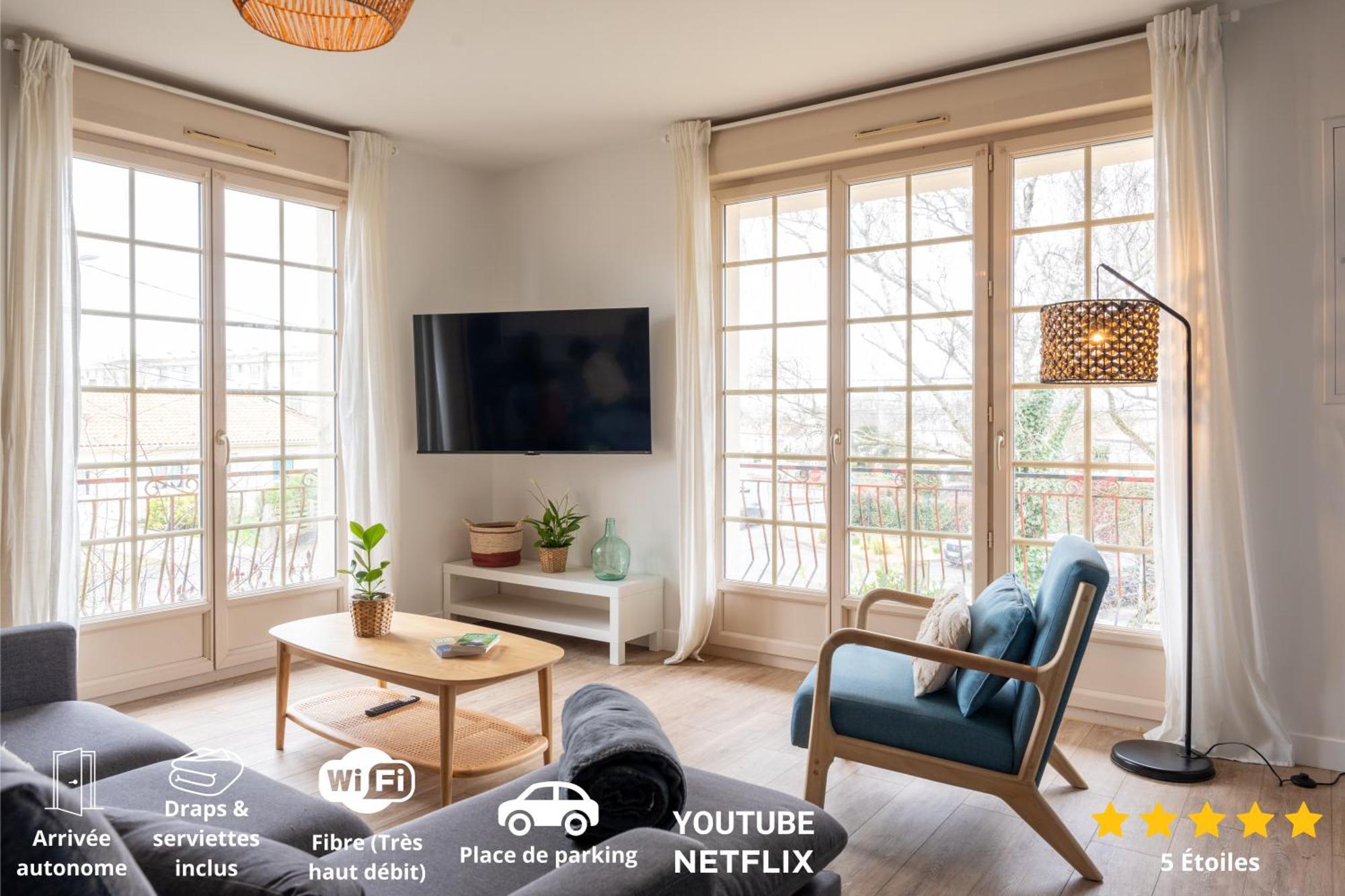 Le Noyer - Moderne - Spacieux - Parking Монтегю Экстерьер фото